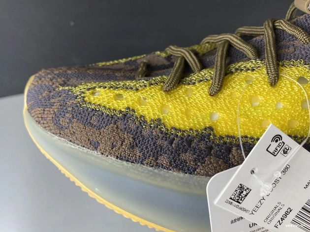 BOOST ADIDAS 380 FZ4982 NON-REFLECTIVE GOLD 'COFFEE YEEZY 1010